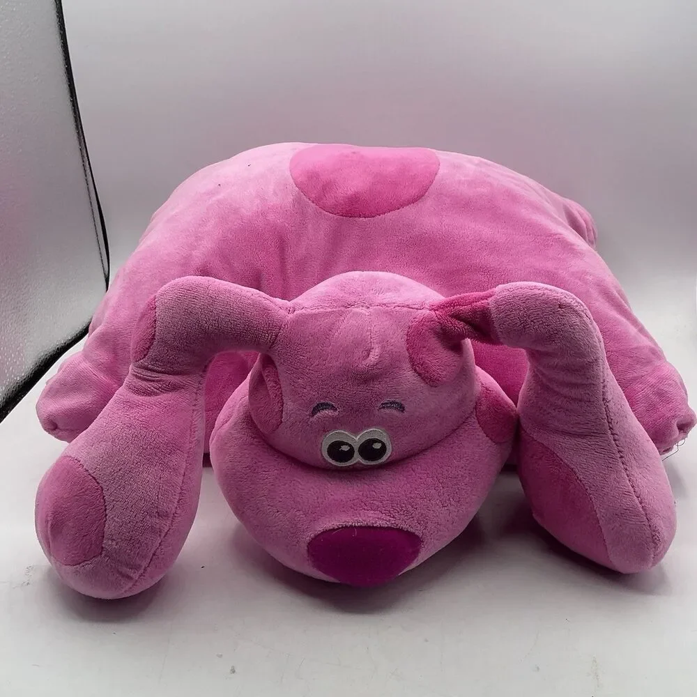 Pillow Pets Blue’s Clues Magenta Pink Dog 16” Plush Pillow Nickelodeon
